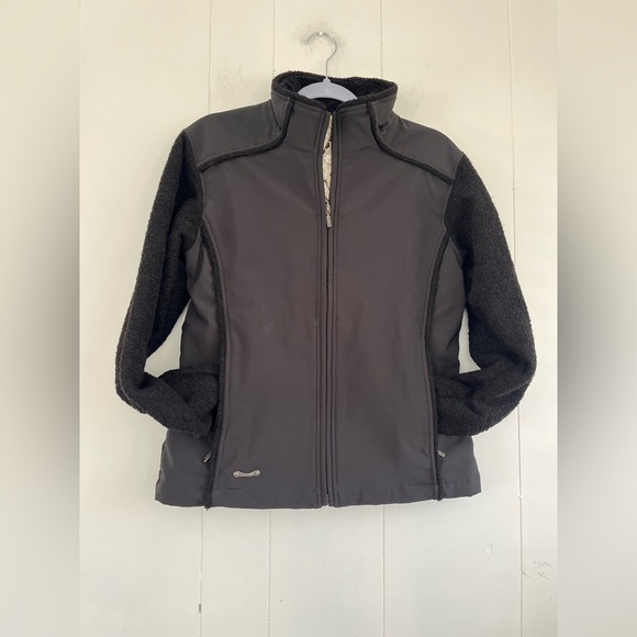 Spyder Black Nylon Jacket Boucle Sleeves Paisley Trim Women’s Size 8 US - Picture 6 of 12